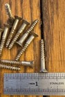 Antique Wood Screws Flat Head Slotted   6 X 1    Plain Steel 25 Pack Free Shipping