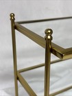 Brass Glass 3 Tier Open Curio Display Cabinet Etagere Table Top 13 X 15 Trinket