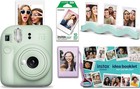 Fujifilm Instax Mini 12 Green Holiday Camera With 50 Film Bundle