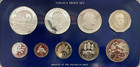 1981 Jamaica 9 Coin Silver Proof Set From Franklin Mint