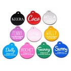 Custom Dog   Cat Tag Engraved Name And Number Metal Pet Id