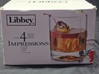 Libbey Impressions Double Old Fashioned Glasses 12oz 3 875    Set Of 4