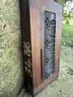 Antique 1800s Antique Wood block  Pattern Mold  Primitive  Plaster Cast Mold