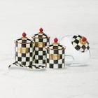 Mackenzie-childs Courtly Check Cookie Jar   Kitchen Counter 32892