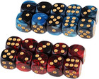 20pcs Polyhedral Dice D6 Dice 16mm Acrylic 6 Sided Dice Game Dice For Rpg Mtg   