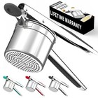 Large 15oz Potato Ricer For Mashed Potatoes  Heavy Duty 18 8 Stainless Steel Pot