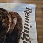 Vintage Remington Gun Company Bear Fleece Blanket 59x50 Clean Rare