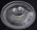 Vintage Original Clear Glass Planters Peanuts 7  Jar Lid W Peanut Finial Handle