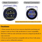 Waterproof Dmx Power Cord  2m 6 6ft Male Female Dmx power Data Output Connect   