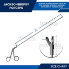 Jackson Biopsy Forceps Circular Cup Jaw 4mm Bite Tip To Shoulder Length 24 