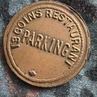 Vintage 13 Coins Restaurant Parking Metal Token
