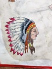 Original Vintage Antique Unk Texas Indian Native Chief Tattoo Flash 11x14  lam