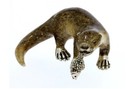 Saturno Silver And Enamel Otters - Fully Hallmarked Sterling Silver
