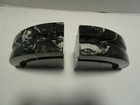 Vintage Mcm Set-2  Black Marble Bookends Handcrafted Italy 1970 s 6 x6  Heavy