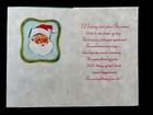 L931 Vtg Unused Glittered Xmas Greeting Card Cute Deer Fawn With Bunny Rabbit