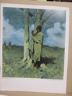 Native American Print The Love Call By Frederick Reimngton Indian With Flute