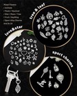 300 Pcs Wholesale Bulk Lots Jewelry Making Charms Mixed Smooth Tibetan Silver
