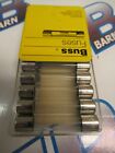 Buss Agc-1   1  Box Of  5   1 Amp  250 Volt  Glass Fuses - New-b