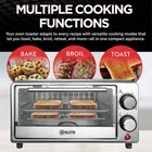 Kitchen Elite Ke-ov-b101bk 4-slice Toaster Oven Black Bake Broil Toast