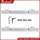 Findmall 2pcs Sbr16-400mm Linear Guide Rail 4 Pcs Sbr16uu Slider For Cnc Diy