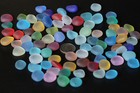 Round Sea Beach Glass 20 Pcs Mixed Color Lots Bulk Blue Green Red Jewelry Use