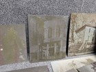 Lot 96 Vtg Printing Press Plate Newspaper - Arkansas - Germany - Buildings