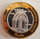 Reno Hilton Limited Edition Ten Dollar Gaming Token 5 12   999 Fine Silver Nm