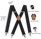 Mens Suspenders With 4 Swivel Hooks Adjustable Heavy Duty Braces