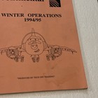 Vintage Continental Winter Operations 1994 1995 Employee Tech Training Pamphlet
