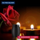 Super Small Urn For Human Ashes  1 6  High Blank Black Memorial Cremation Urn  H