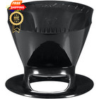 Melitta Filter Coffee Maker  Single Cup Pour-over Brewer  1 Count  Black