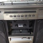  junk  Sharp Gf-505sb Radio Cassette Recorder Showa Retro Am fm 