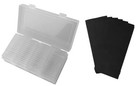 60 Pcs 40mm Square Silver Dollar Coin Holders Coin Capsules Black Gasket   Box