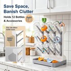 Baby Bottle Drying Rack Space Saving Vertical Holder Bpa-free