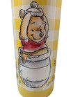 Disney Winnie The Pooh Yellow Gingham Stainless Steel  Water Bottle-brand New