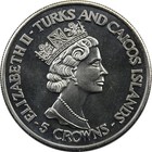 Turks And Caicos Islands - 5 Crowns - 1993 - Unc - Coronation Jubilee