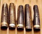 Parker Vacumatic Major Golden Pearl Fountain Pen Caps  X5