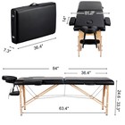Massage Table Lash Bed Portable Massage Spa Bed Beauty Tattoo Table Adjustable