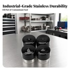 4 Pieces Trailer Hub Bearing Grease Cap Rust-resistant For Garage  Workshop