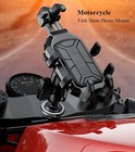 Fork Tube Cell Phone Holder With Shock Absorber For 12mm-25 4mm Diameter Stems