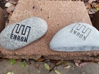 Rare Enron Engraved Rocks - Integrity  Respect  Communication