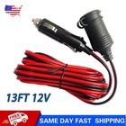 Car Cigarette Lighter Socket Extension Cord Cable Heavey Duty Adapter 13ft 12v 
