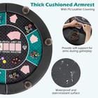 48  Poker Table Top  6 Player Foldable Round Blackjack Poker Table Topper W carr