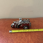 Antique Cast Iron Hubley Toy Crash Car Motorcycle