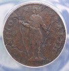 1788 Colonial Copper  massachusetts  Cent Anacs F12 Details  989 Fine Ecc c  Inc