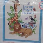 Dimensions Stitchables  72121 Protect The Earth Cross Stitch 1992 8x10 No Needle
