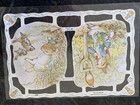 6pc Beatrix Potter Story Book Characters Die Cut Scrap 1990 England Easter