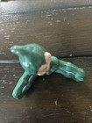 Vintage Green Pixie Elf Ceramic Japan Christmas 1950s Porcelain Ceramic