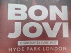 Bon Jovi Hyde Park 2027 Newspaper Poster Page Announcement Size 14x11  37x28 5cm