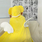 Anime Card Captor Cosplay Cerberus Kinomoto Sakura Hooded Cloak Cape Blanket New